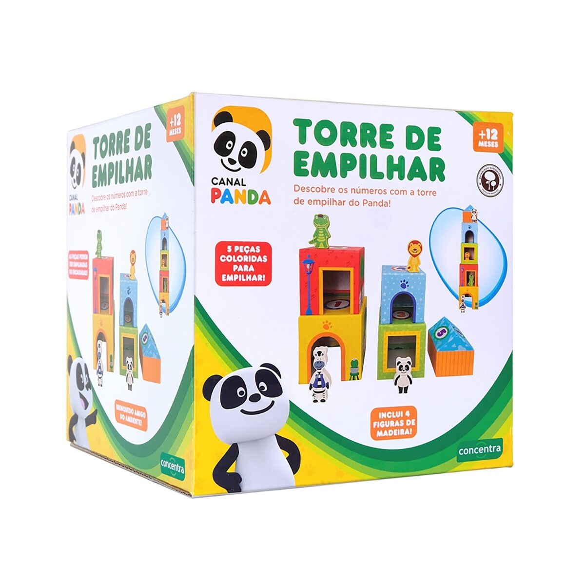 Panda - Torre de Empilhar Madeira 2