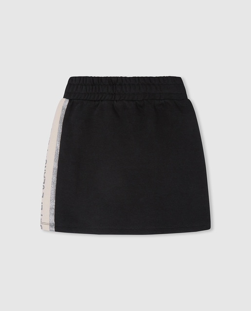 Imagen 0 de Minifalda de niña tejido de felpa con logo glitter en panel lateral