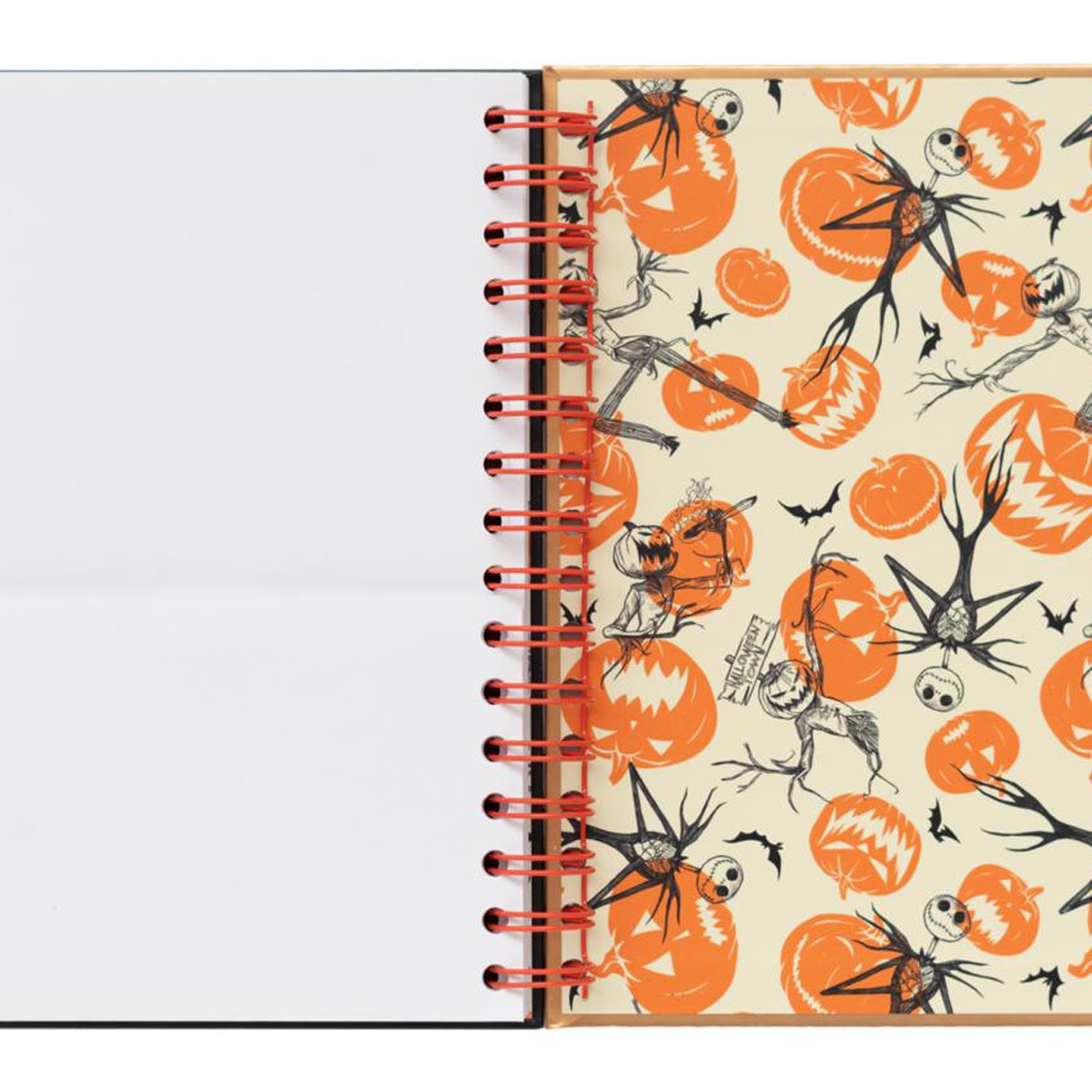 Cuaderno tapa forrada A5 Disney Pesadilla antes de Navidad Erik negro Negro / Naranja-4