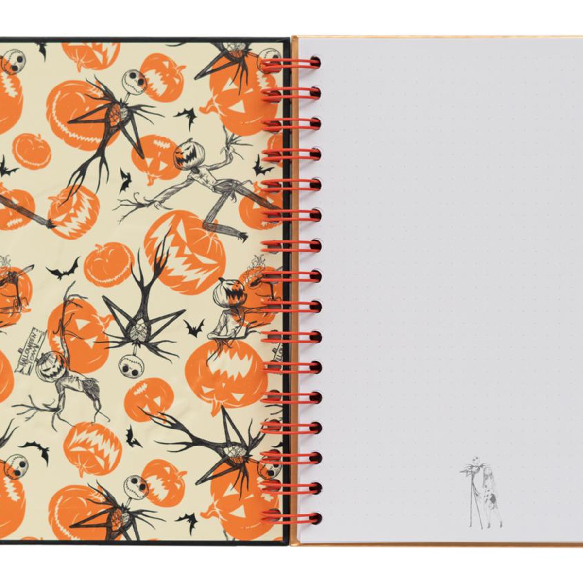 Cuaderno tapa forrada A5 Disney Pesadilla antes de Navidad Erik negro Negro / Naranja-3