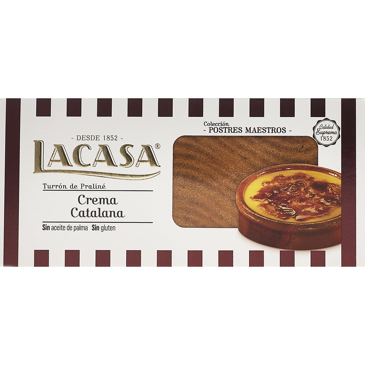 turrón de crema catalana Sin Gluten Calidad Suprema tableta 225 g