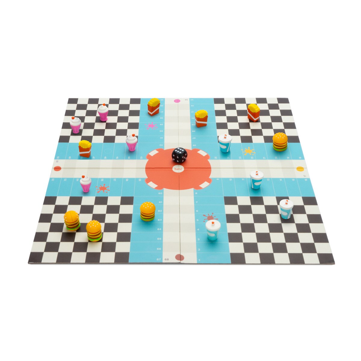 Jogo de mesa Balvi Ludo's Diner Parchís en versión restaurante de comida rápida 2