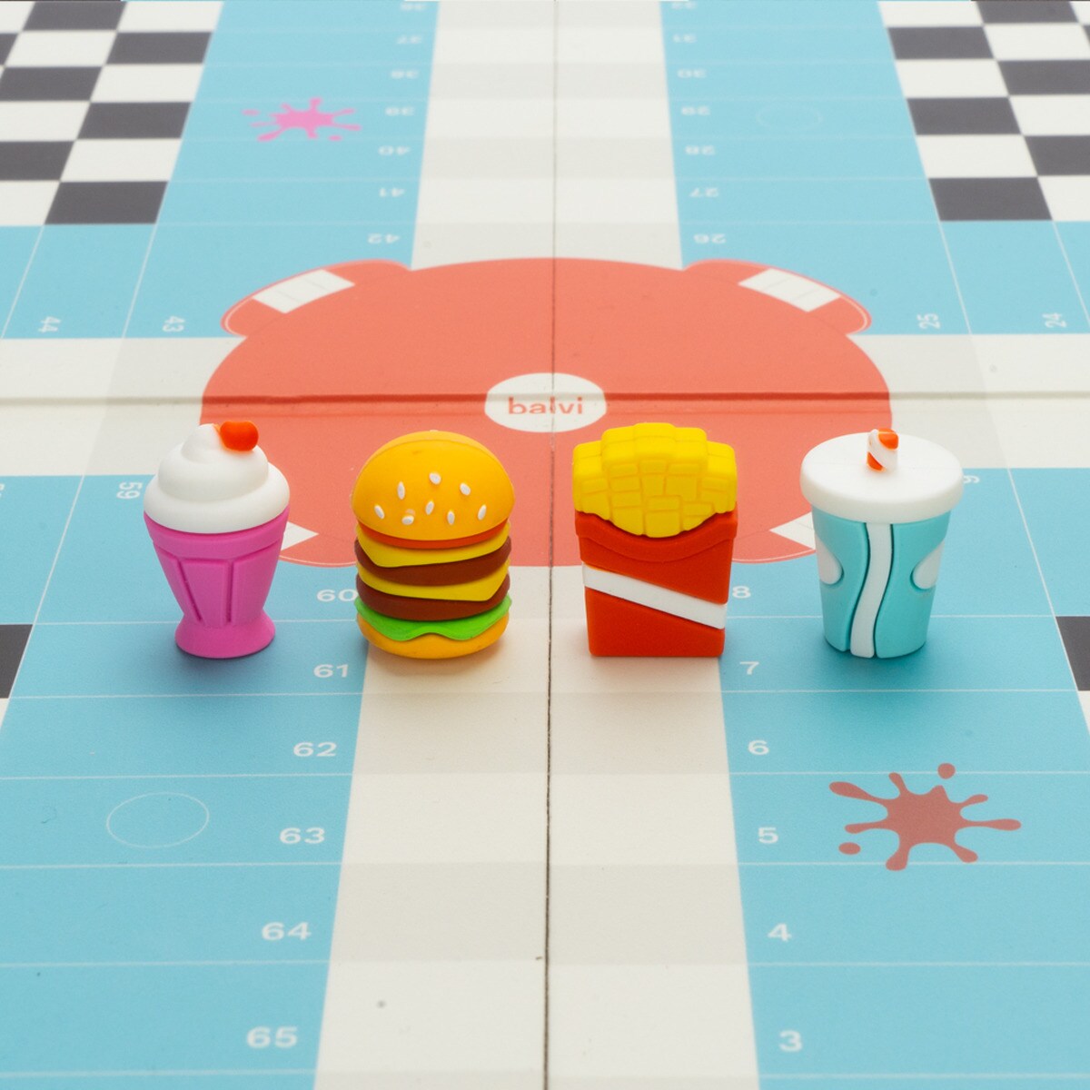 Jogo de mesa Balvi Ludo's Diner Parchís en versión restaurante de comida rápida 3