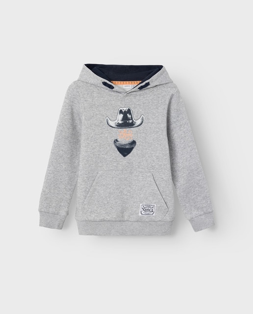 Imagen 0 de Sudadera de niño de felpa con capucha contraste