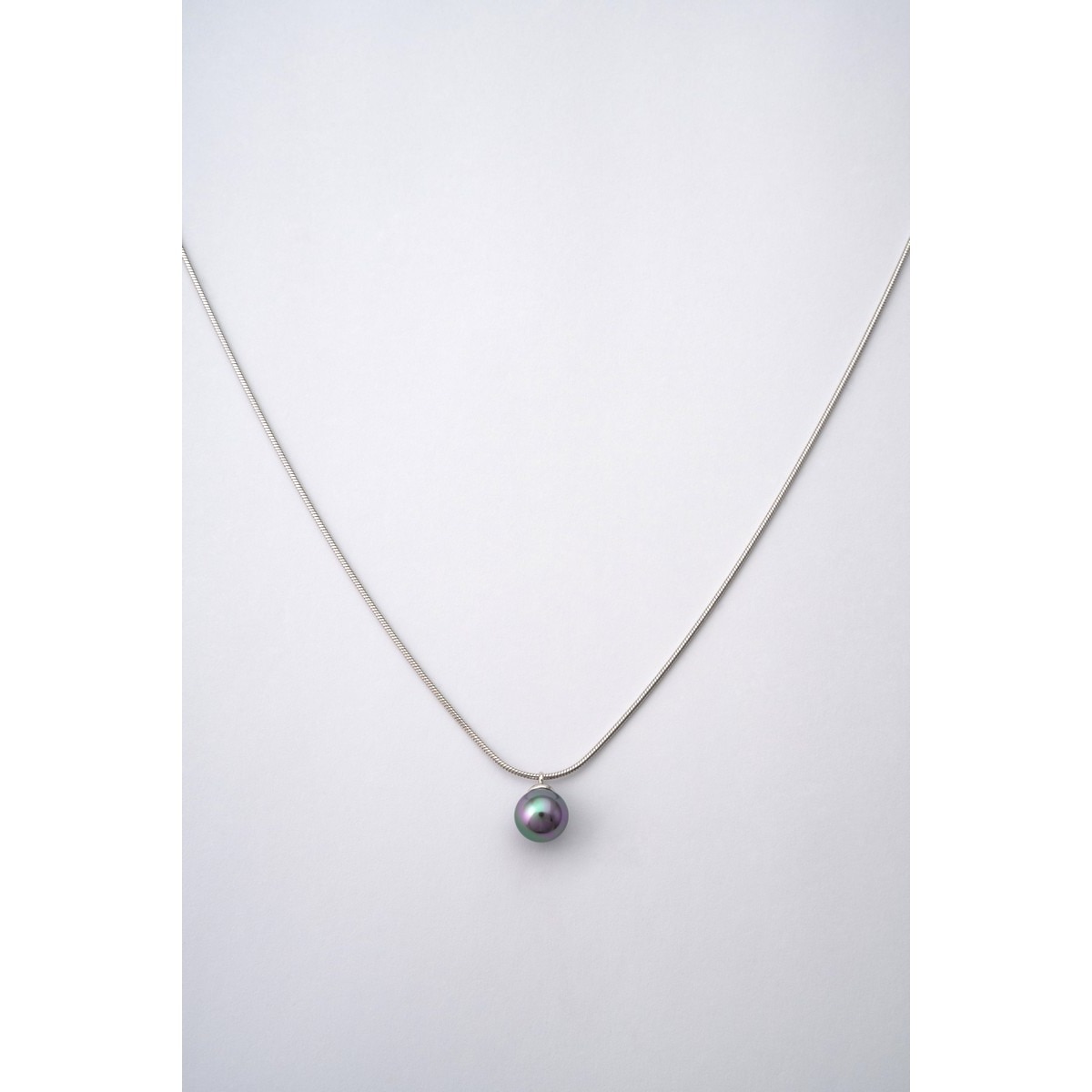 Colar Nuada de Prata e Pérolas Branco-1