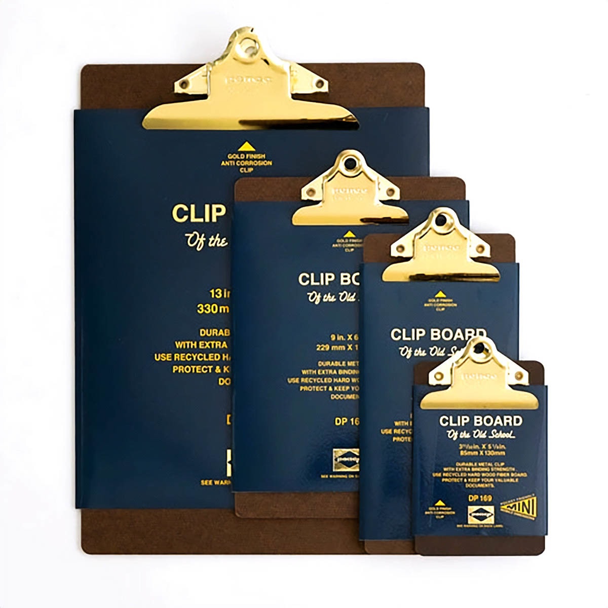 Prancheta com clip dourado Penco A5 Dourado-3