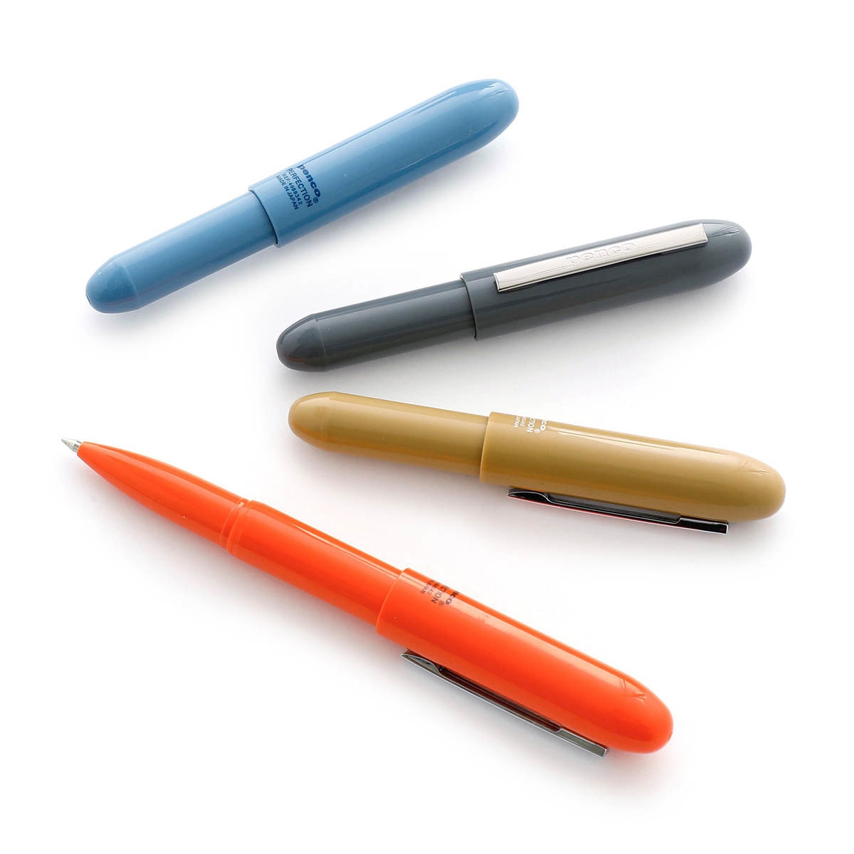 Caneta Bullet 0,7 mm tinta preta à base de óleo Penco verde escuro Verde-escuro-7