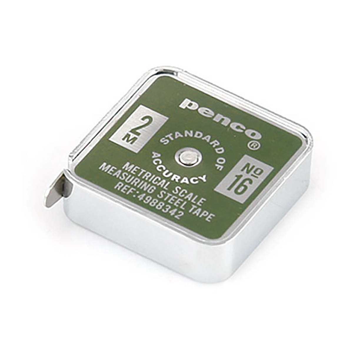 Fita métrica de bolso de 2 metros Penco khaki Caqui-1