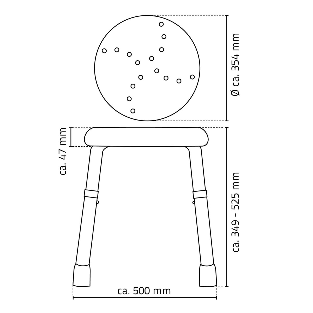 Banco de Casa de Banho Premium Go Branco-10