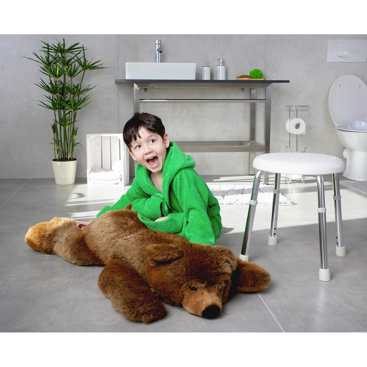 Banco de Casa de Banho Premium Go Branco-7