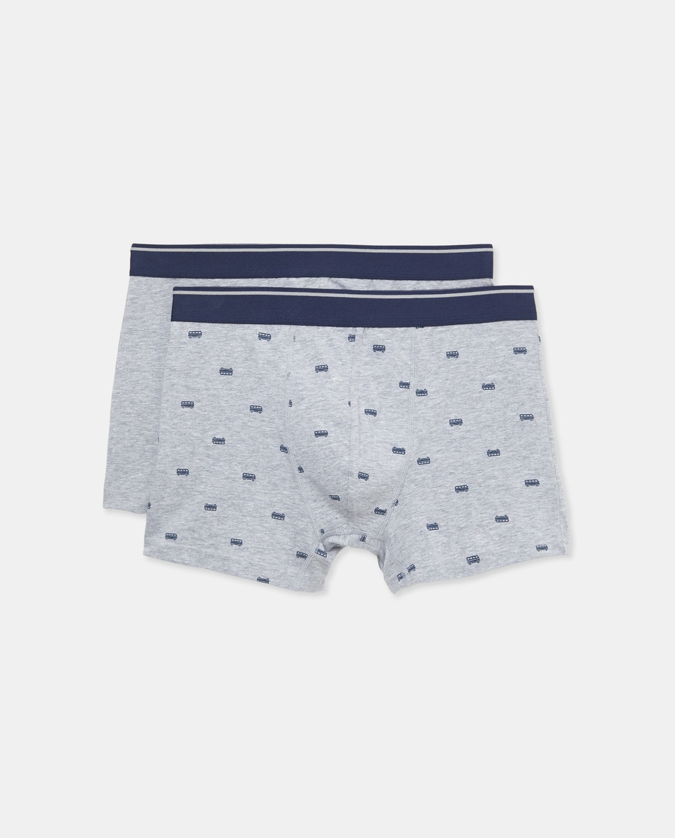 Pack 2 bóxers combinados de hombre Gris-5