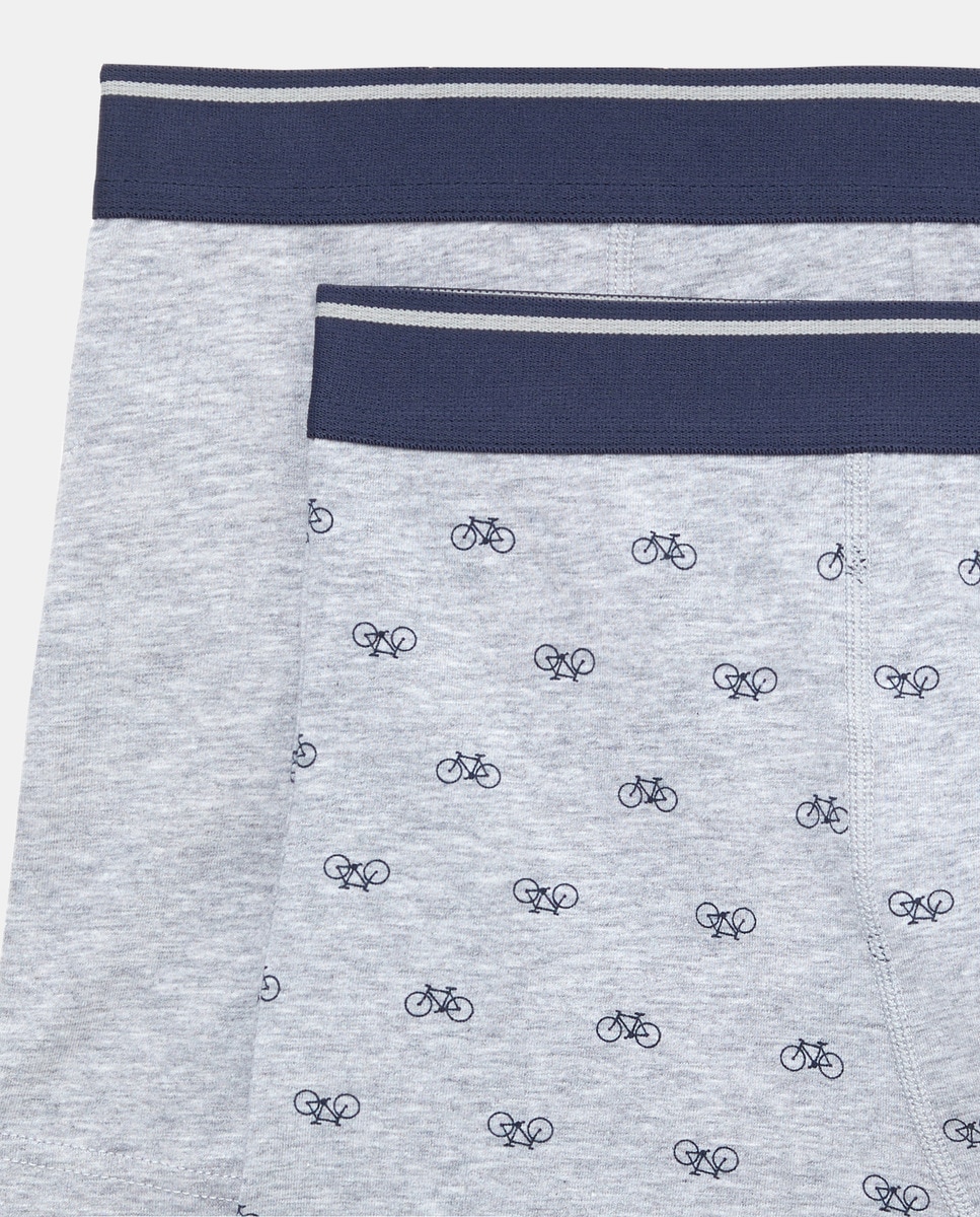 Pack 2 bóxers combinados de hombre Gris-6