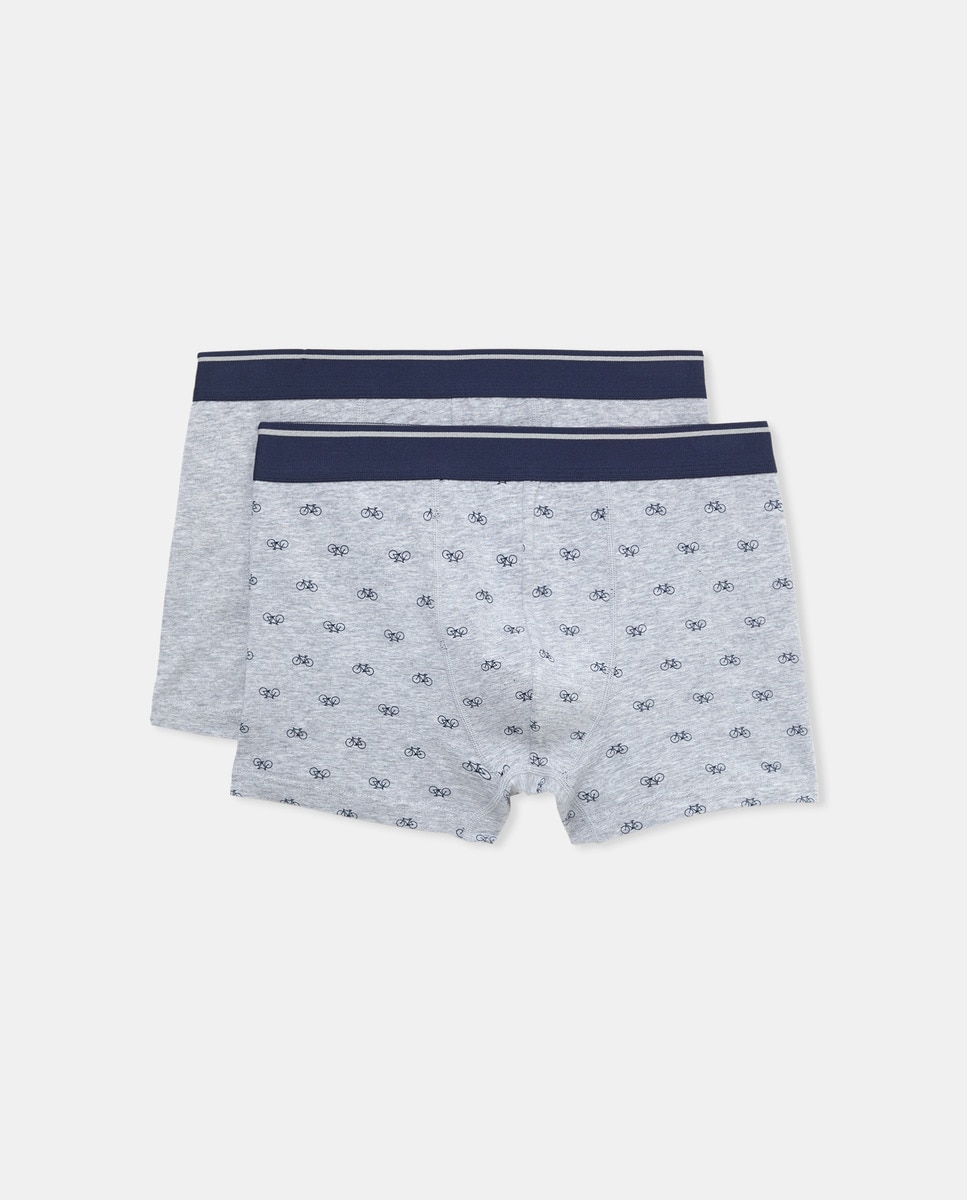 Pack 2 bóxers combinados de hombre Gris-5