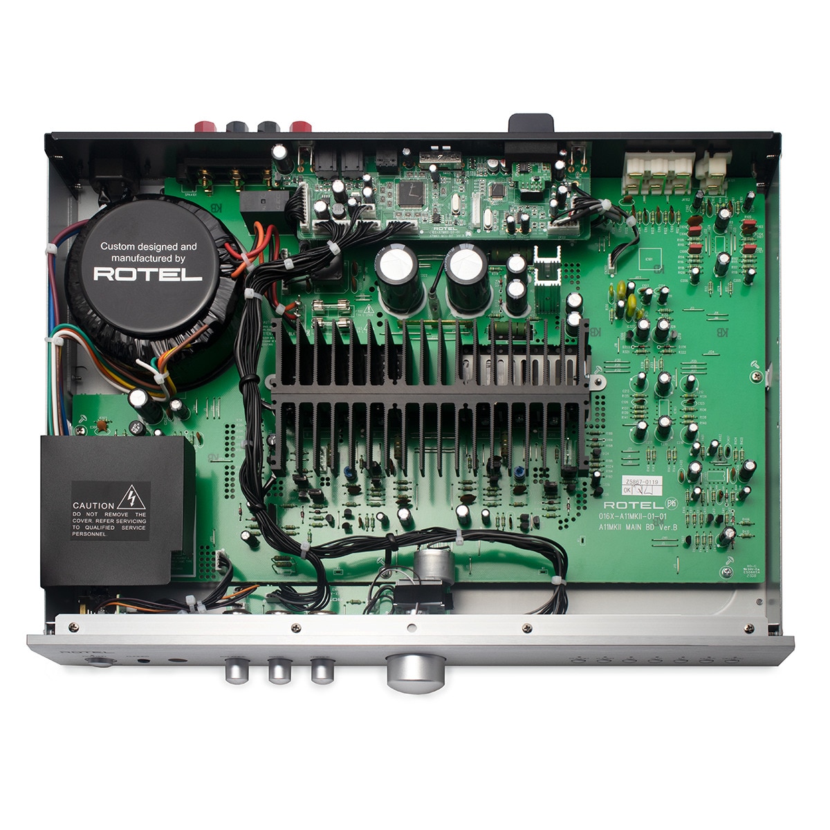 Amplificador integrado Rotel A11 MKII Plata-5