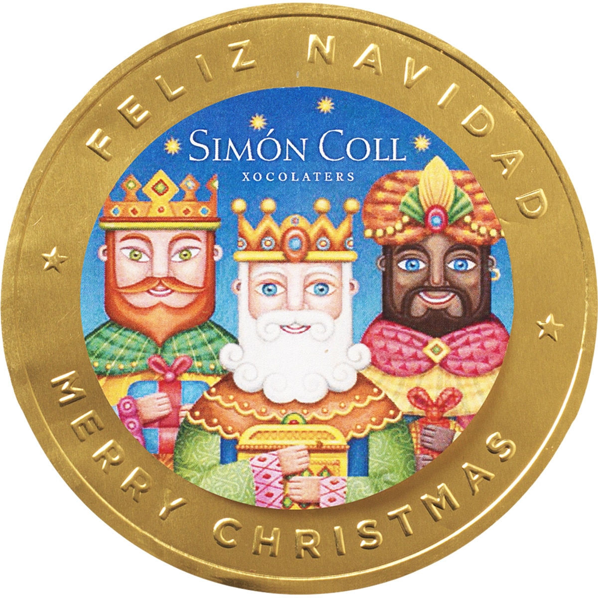 medallón de chocolate Tres Reyes Magos bolsa 60 g