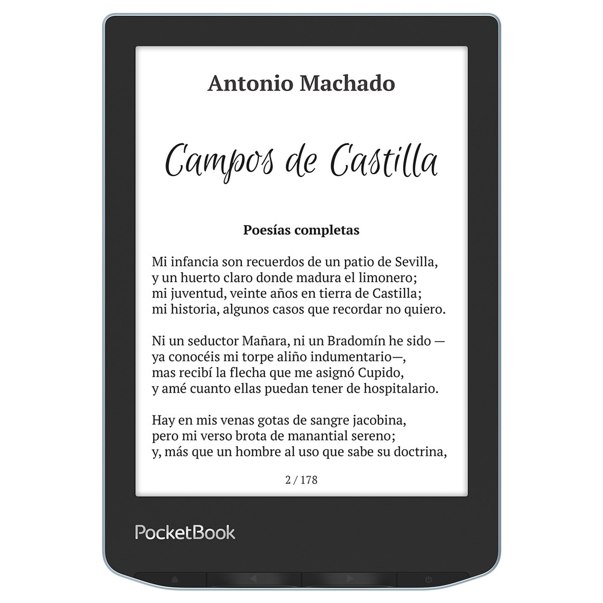 e-Reader Pocketbook Verse Bright Blue, 6" E-ink Carta Azul brillante-3
