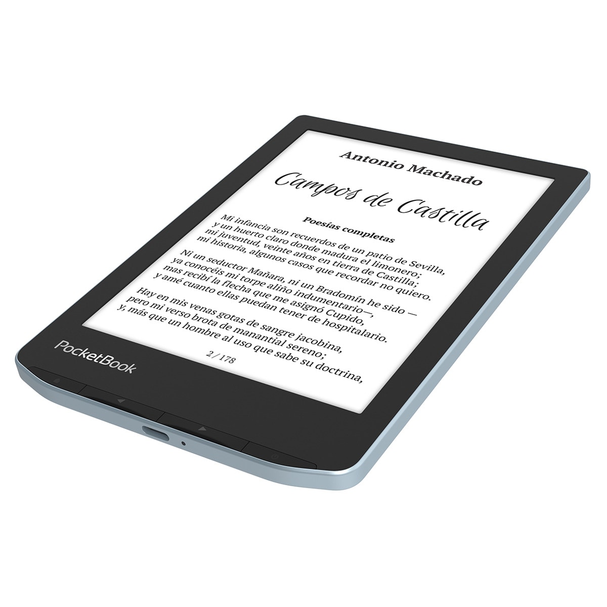 e-Reader Pocketbook Verse Bright Blue, 6" E-ink Carta Azul brillante-5