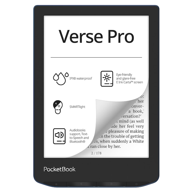 Imagen 0 de e-Reader Pocketbook Verse Pro Azure, 6" E-ink Carta