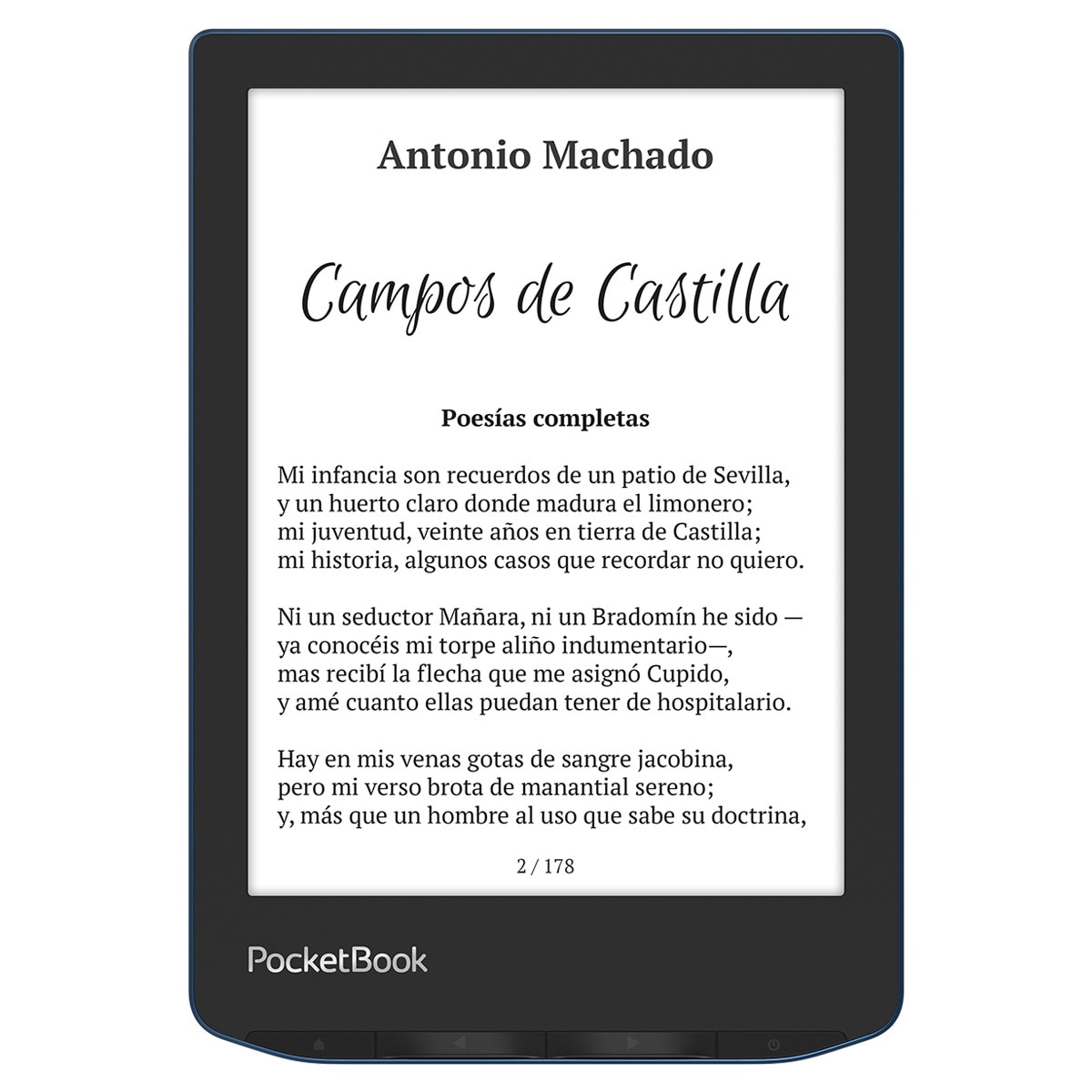 e-Reader Pocketbook Verse Pro Azure, 6" E-ink Carta Azul-3