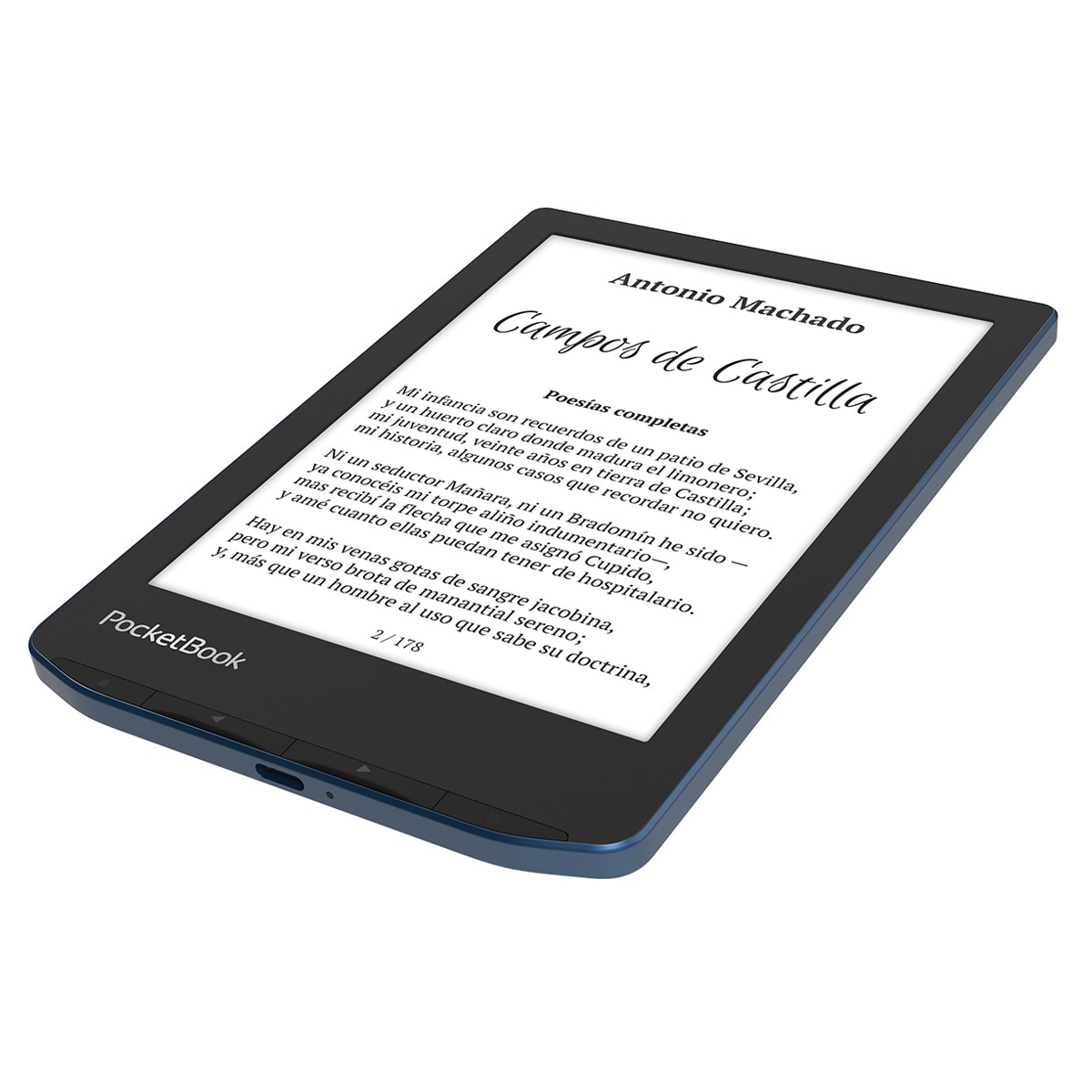 e-Reader Pocketbook Verse Pro Azure, 6" E-ink Carta Azul-5