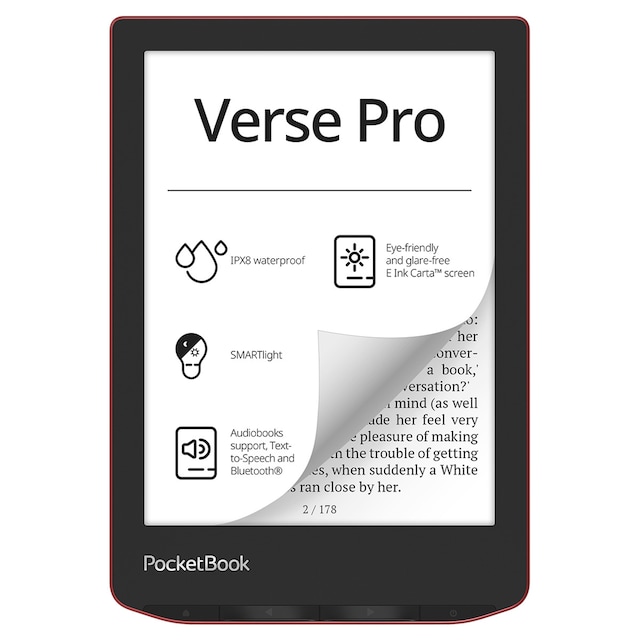 Imagen 0 de e-Reader Pocketbook Verse Pro Passion Red, 6" E-ink Carta