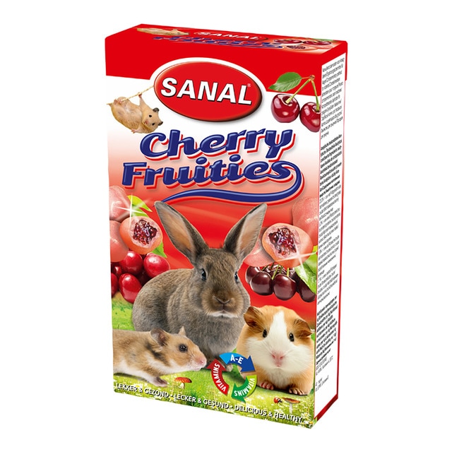 Imagen 0 de Snack para conejos y roedores adultos frutas de cereza 50 g