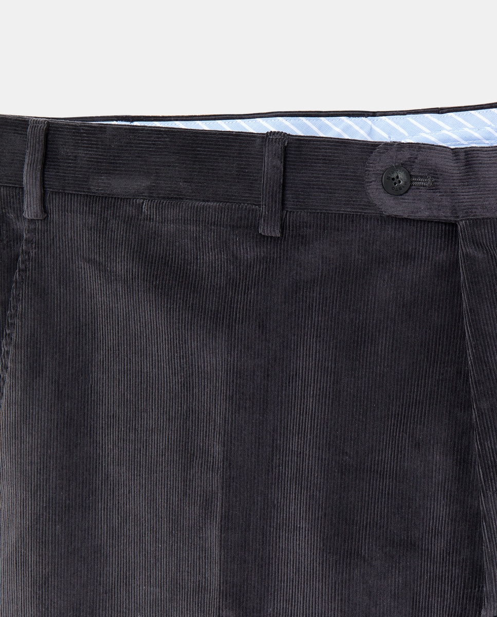 Pantalón hombre sport regular pana fina tallas grandes - Mirto - Gris Gris-5