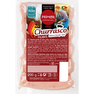 Salsicha Churrasco Picante unidade 200 g - Primor