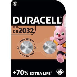pilas 2032 de botón de litio 3V, pila CR2032 blister 2 unidades - Duracell