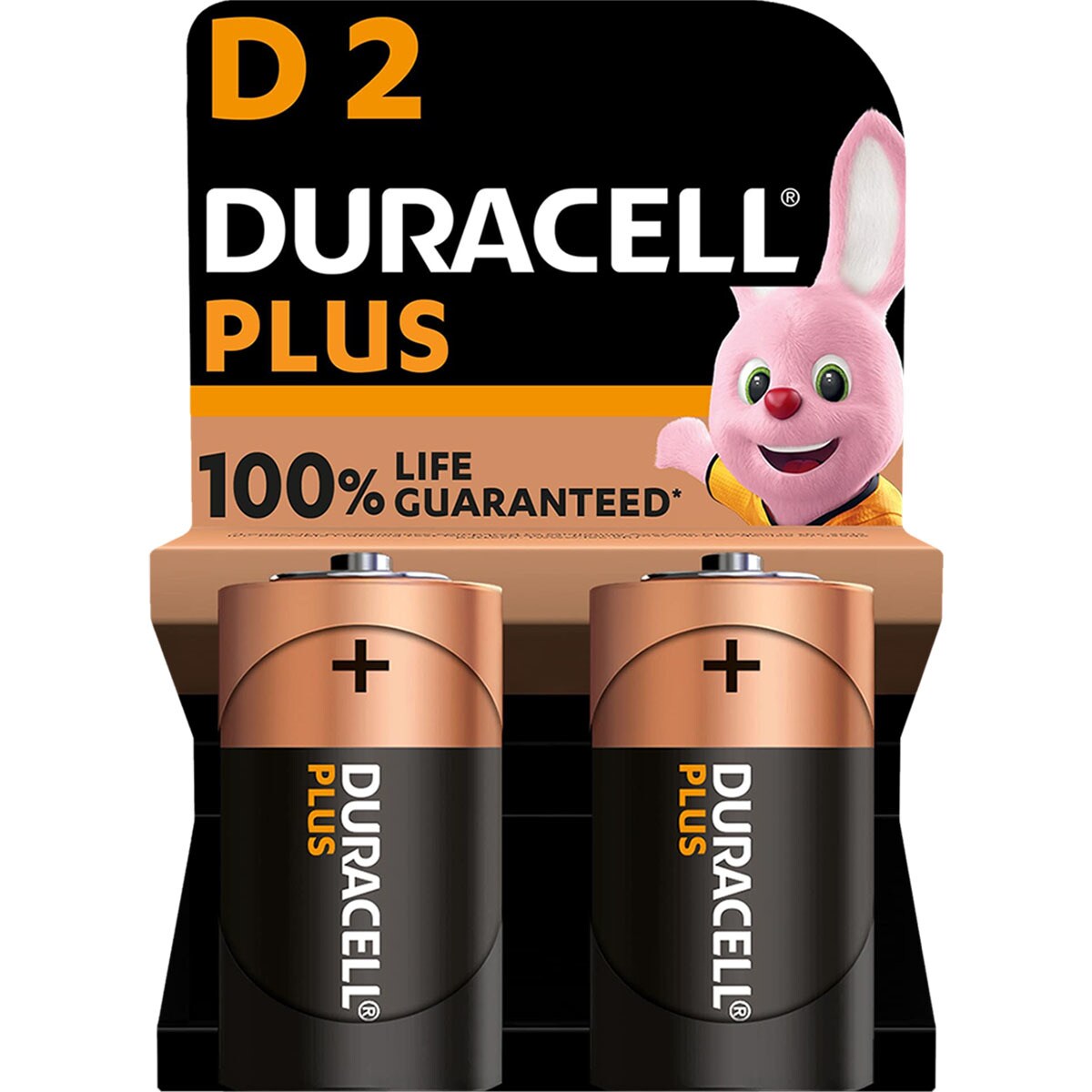 Plus pilas D 2 alcalinas, 1.5 Voltios, pila LR20 MN1300 blister 2 unidades