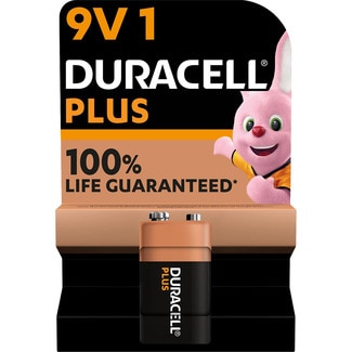 Plus pila 9V 1 alcalina, pila 6LR61 MN1604 blister 1 unidad - Duracell