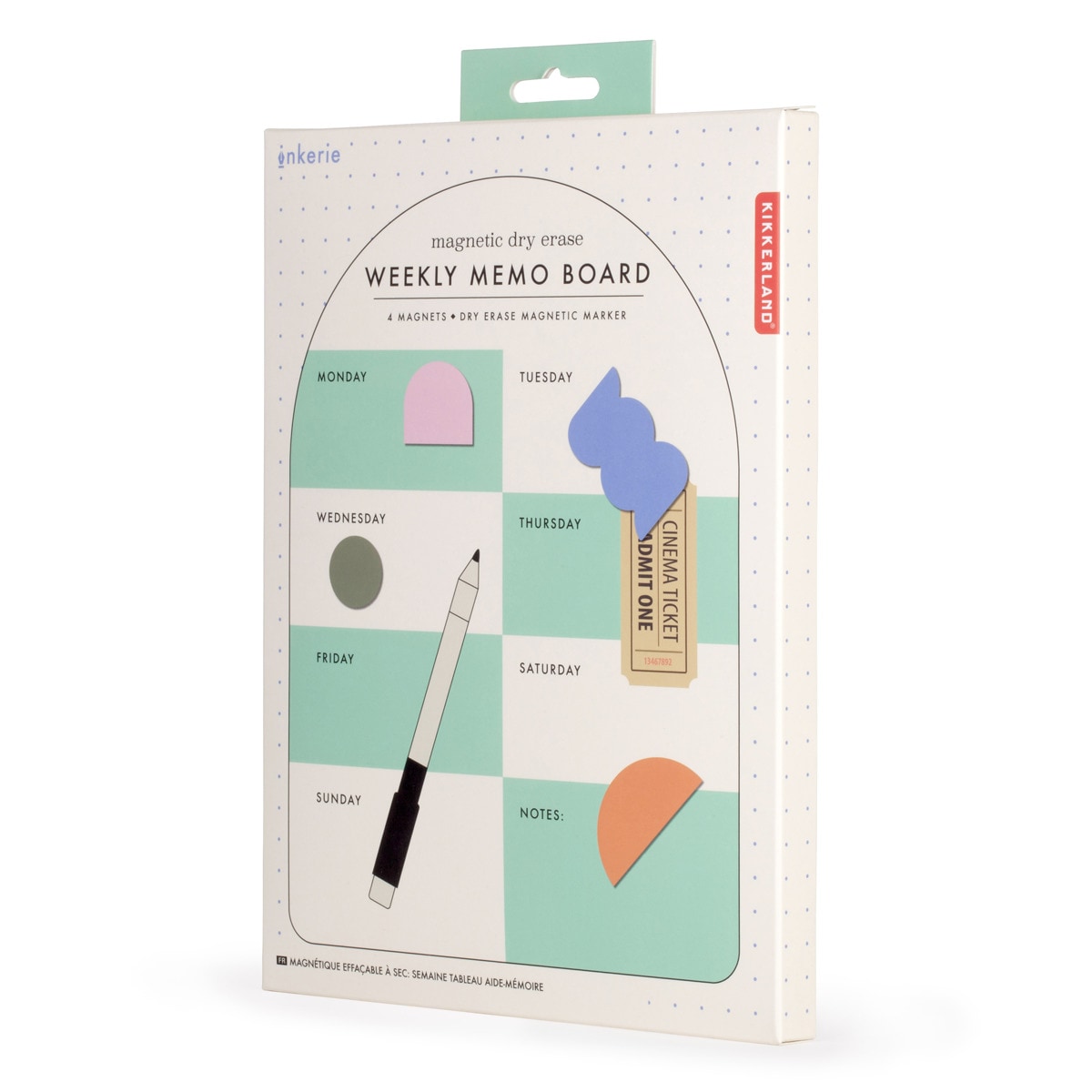 Lousa Magnética Semanal - Verde 3