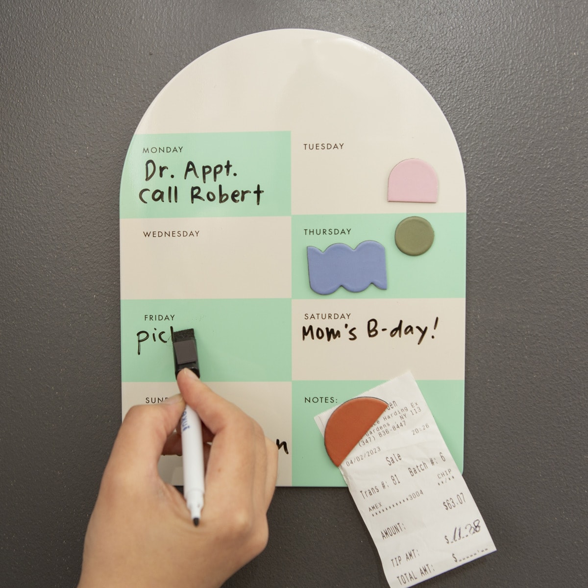 Lousa Magnética Semanal - Verde 2