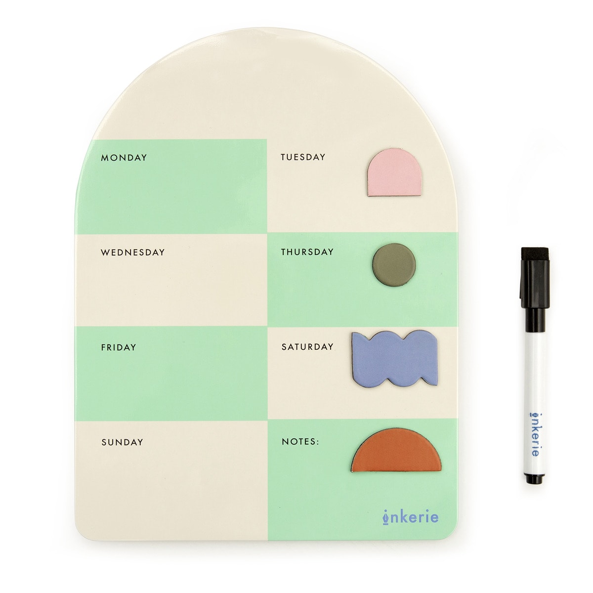 Lousa Magnética Semanal - Verde 1