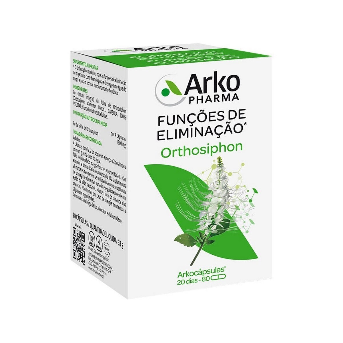 Suplemento Alimentar Arkocápsulas® Orthosiphon - 80 Cápsulas 1