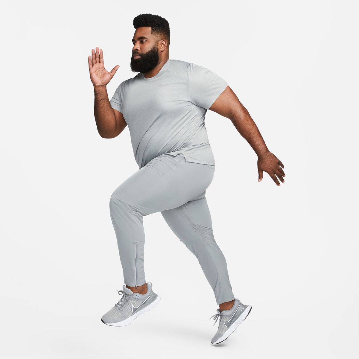 Calças de Homem Dri-FIT Phenom Elite Cinzento-10
