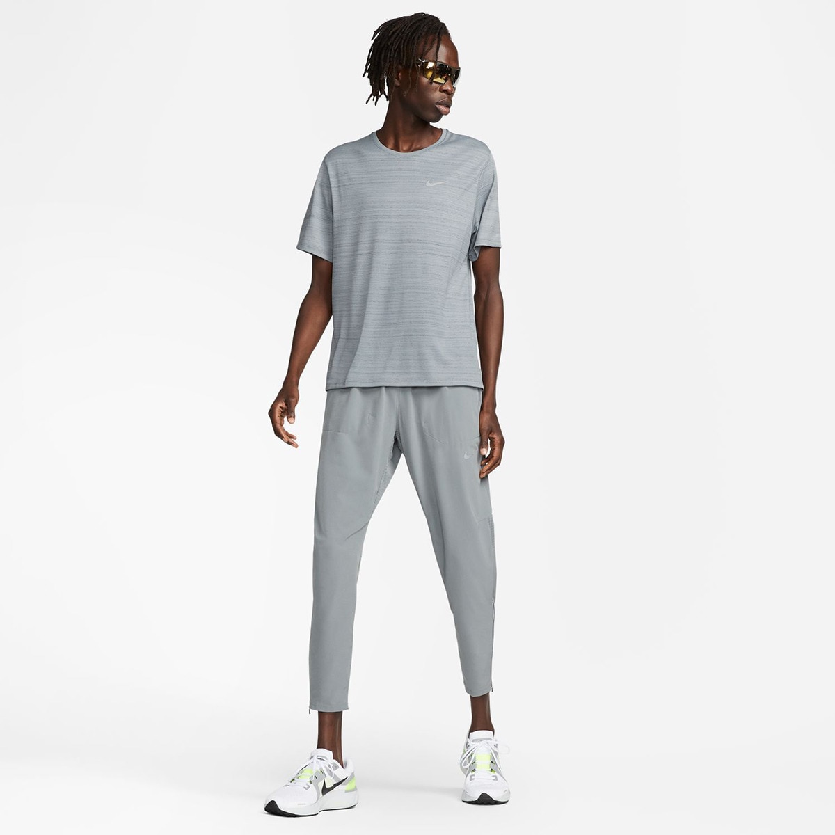 Calças de Homem Dri-FIT Phenom Elite Cinzento-7