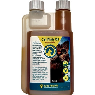 Óleo para Gato sabor Peixe embalagem 250 ml - Cruz Amarela