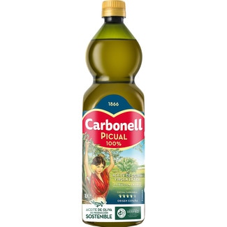 aceite de oliva virgen extra 100% Picual botella 1 l - Carbonell