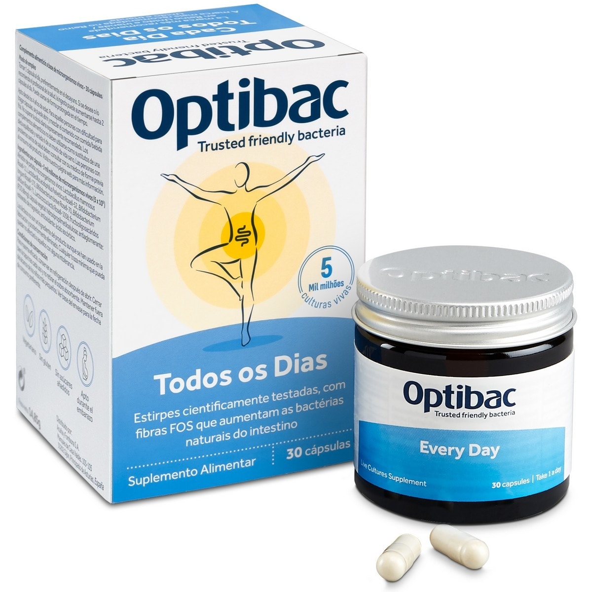 Suplemento Alimentar Probióticos Todos os Dias - 30 Cápsulas 1