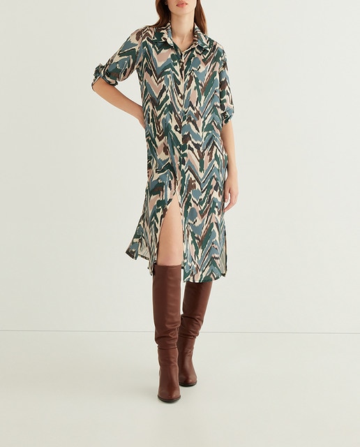 Imagen 0 de Vestido manga codo estampado