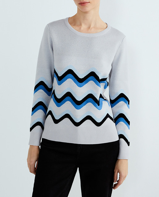 Imagen 0 de Jersey de mujer manga larga liso ondas
