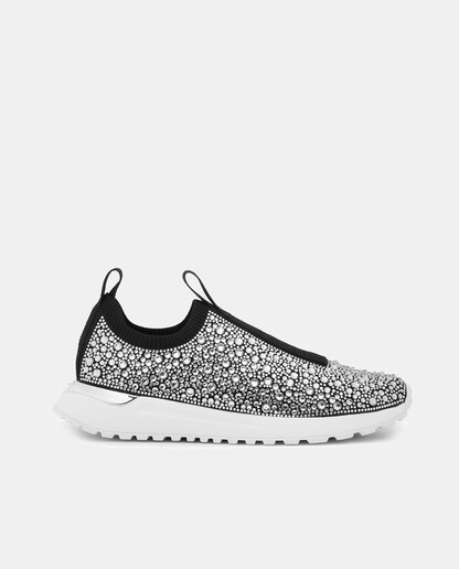 Imagen 0 de Zapatillas Bodie Slip On de mujer tipo calcetín bajas con strass brillantes