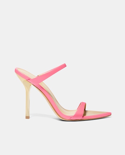 Imagen 0 de Sandalias de tacón Lyssa Slide de mujer en piel con tacón de aguja