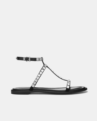 Imagen 0 de Sandalias planas Celia Flat de mujer en sintético con brillantes cuadrados