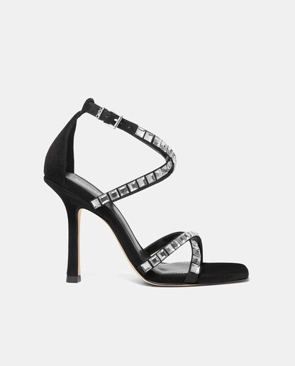 Imagen 0 de Sandalias de tacón Celia Strappy de mujer en piel brillantes y tacón de aguja