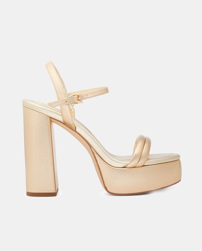 Imagen 0 de Sandalias de tacón Laci Platform de mujer en piel con tacón bloque