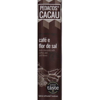 Chocolate de Café e Flor de Sal tablete 30 g - Pedaços De Cacau