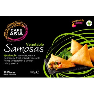 Mini Chamuças de Vegetais embalagem 400 g - Cafe Asia