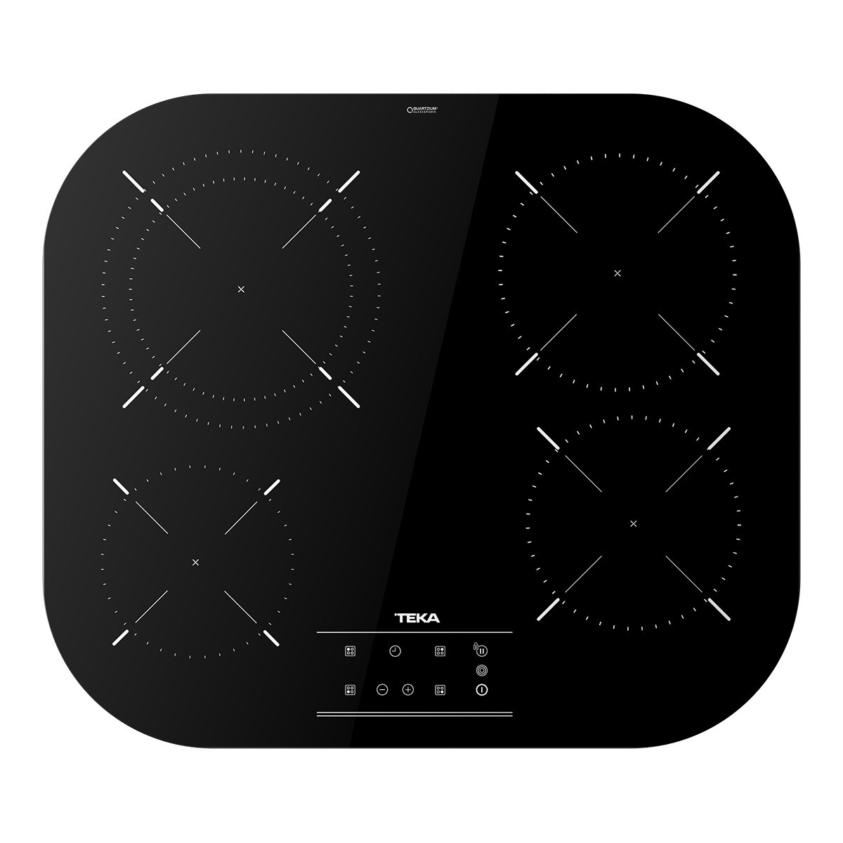 Placa vitrocerámica Teka con 4 zonas de cocción - TCC 64310 TTC Negro / Vidrio-2